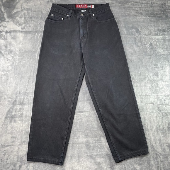 Levi's Other - Vintage 90s Men 30x34 Fits 30x29 Levi's Silvertab Loose Fit Jeans Black Made USA
